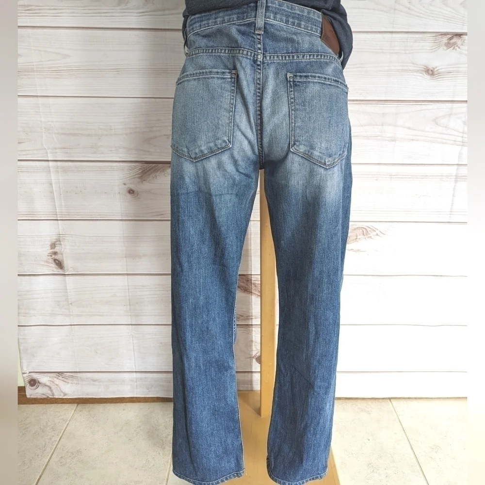PAIGE Federal Slim Straight Jeans in Birch Blue Denim Men's Size 30 x 28